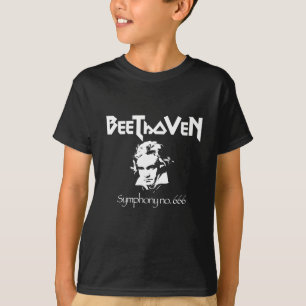 Beethoven-schwarzer MetallT - Shirt