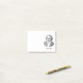 Beethoven Schwarzweiss Post-it Klebezettel (Auf Schreibtisch)