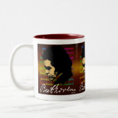 BEETHOVEN-SKIZZE-KOPF-TASSE ZWEIFARBIGE TASSE (Links)