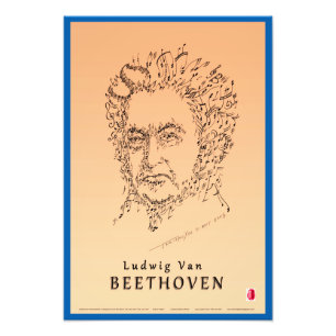 Beethoven stellen die Musik gegenüber Fotodruck