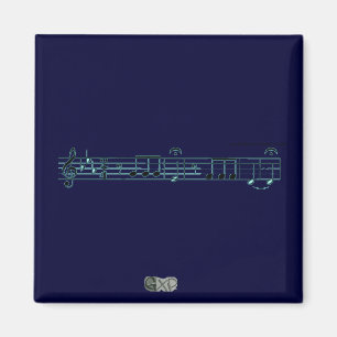 Beethoven-Symphonie-Nr. 5 (blau) Magnet