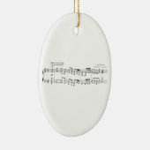 Beethoven Symphony #9 (Schwarz) Keramik Ornament (Rechts)