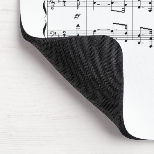 Beethoven Symphony #9 (Schwarz) Mousepad (Ecke)