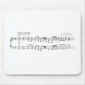 Beethoven Symphony #9 (Schwarz) Mousepad (Vorne)