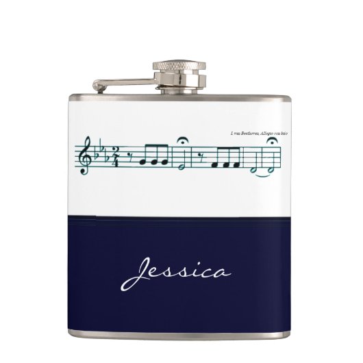 Beethoven Symphony No. 5 (Blue) Flachmann (Vorderseite)