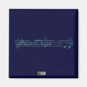 Beethoven Symphony No. 5 (Blue) Magnet (Vorne)