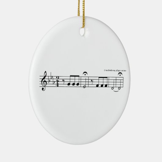 Beethoven Symphony No. 5 Keramik Ornament (Rechts)