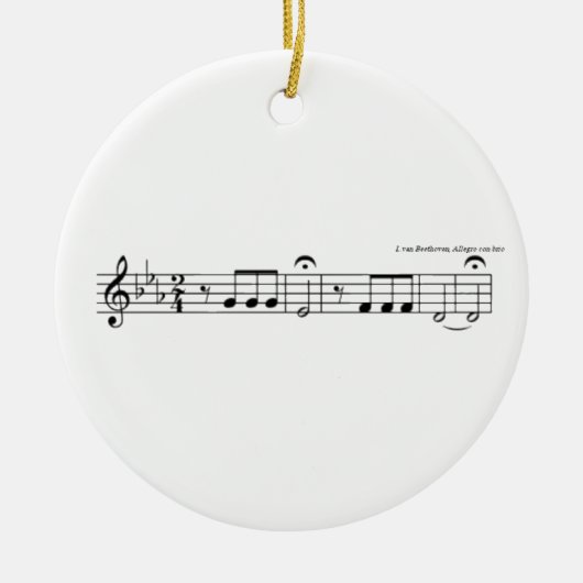 Beethoven Symphony No. 5 Keramik Ornament (Vorne)