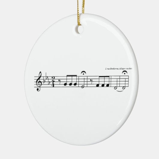 Beethoven Symphony No. 5 Keramik Ornament (Links)