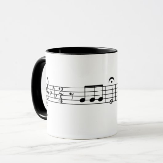 Beethoven Symphony No. 5 Tasse (Vorderseite Links)