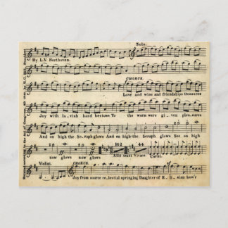 Beethoven Symphony No. 9 Postcard Postkarte