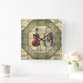 Beethoven ~ Symphony Orchestra ~Viola ~ Quadratische Wanduhr (Zuhause)