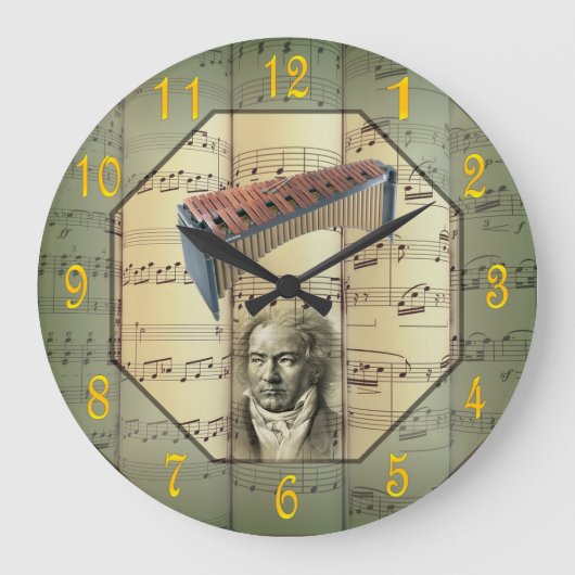 Beethoven ~ Symphony Orchestra ~ Xylophone ~ Große Wanduhr (Vorderseite)