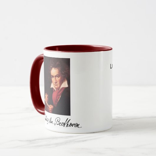 Beethoven* Tasse (Vorderseite Links)