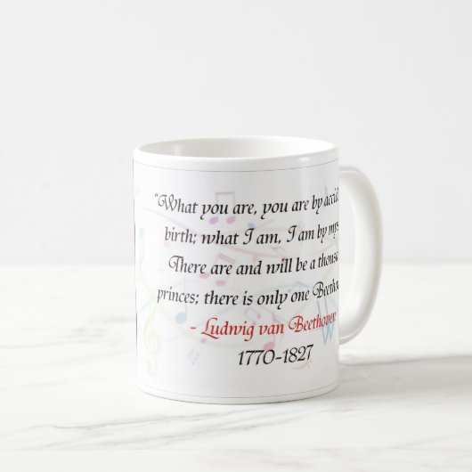 Beethoven-Tasse Kaffeetasse (VorderseiteRechts)