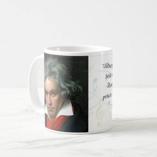 Beethoven-Tasse Kaffeetasse (Vorderseite Links)