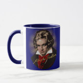 Beethoven-Unterzeichnung Tasse (Links)