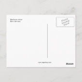 Beethoven (vollständige Fassung) Statue Bonn Deuts Postkarte (Rückseite)