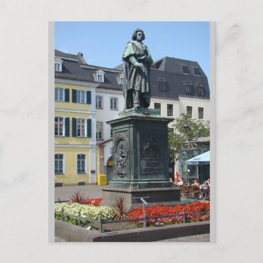 Beethoven (vollständige Fassung) Statue Bonn Deuts Postkarte (Vorderseite)
