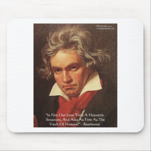 Beethoven "Vom Himmel" Liebeszitate Geschenke & T- Mousepad