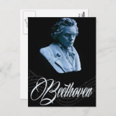 Beethoven von Moonlight Postcard Postkarte (Vorne/Hinten)
