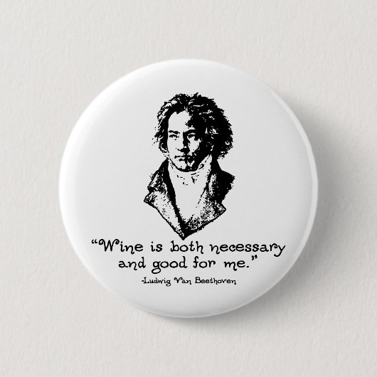 Beethoven - Wein Button (Vorderseite)