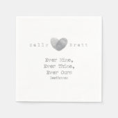 Beethoven Zitat Napkin Serviette (Vorderseite)