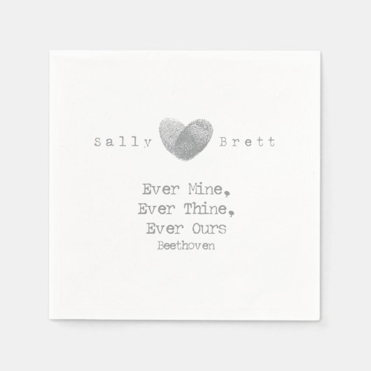 Beethoven Zitat Napkin Serviette (Vorderseite)