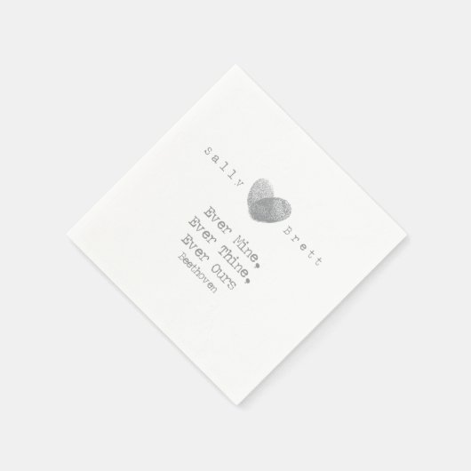 Beethoven Zitat Napkin Serviette (Ecke)