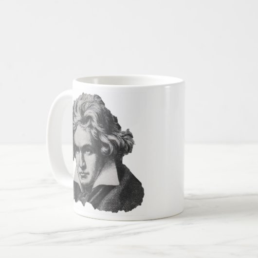 Beethoven-Zitat-Tasse Kaffeetasse (Vorderseite Links)
