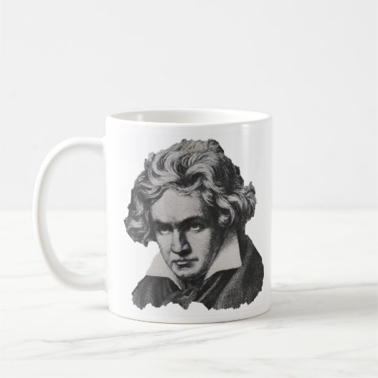 Beethoven-Zitat-Tasse Kaffeetasse (Links)
