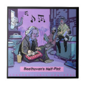 Beethovens halb Pint Funny Keramik Tile Fliese (Vorderseite)