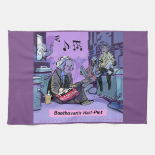 Beethovens halb Pint Funny Kitchen Handtuch