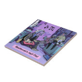 Beethovens Halbpint-Funny-Geschenk Fliese (Seite)