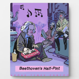 Beethovens Halbpint-Funny-Geschenk Fotoplatte