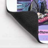 Beethovens Halbpint-Funny-Geschenk Mousepad (Ecke)
