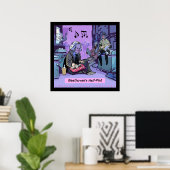 Beethovens Halbpint Funny Poster von Rick London (Heimbüro)
