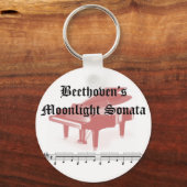 Beethovens Mondlicht Sonata Geschenke Schlüsselanhänger (Vorderseite)