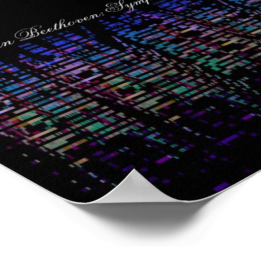 Beethovens neunte Symphonie-Visualisierung Poster (Ecke)