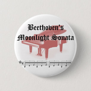 Beethovensmondschein-Sonategeschenke Button