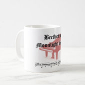 Beethovensmondschein-Sonategeschenke Kaffeetasse (Vorderseite Links)