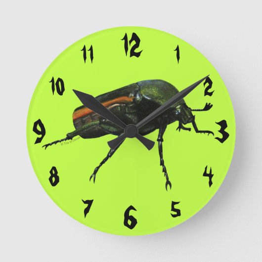 Beetle Bug Acrylic Wall Clock Runde Wanduhr (Vorderseite)