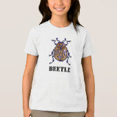 Beetle, kever pixelart Tri-Blend shirt (Vorderseite)