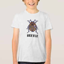 Beetle, kever pixelart Tri-Blend shirt