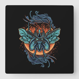 Beetle Quadratische Wanduhr