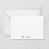 Beetle Watercolor Art Cards Mitteilungskarte (Rückseite)