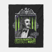 Beetlejuice | "Ghost With The Most" Portrait Fleecedecke (Vorderseite)