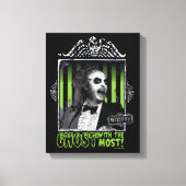 Beetlejuice | "Ghost With The Most" Portrait Leinwanddruck (Vorderseite)