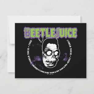Beetlejuice   Harry der Jäger Schrumpfkopf Mitteilungskarte