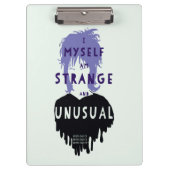 Beetlejuice | Lydia "Strange and Unusual" Graphic Klemmbrett (Vorderseite)